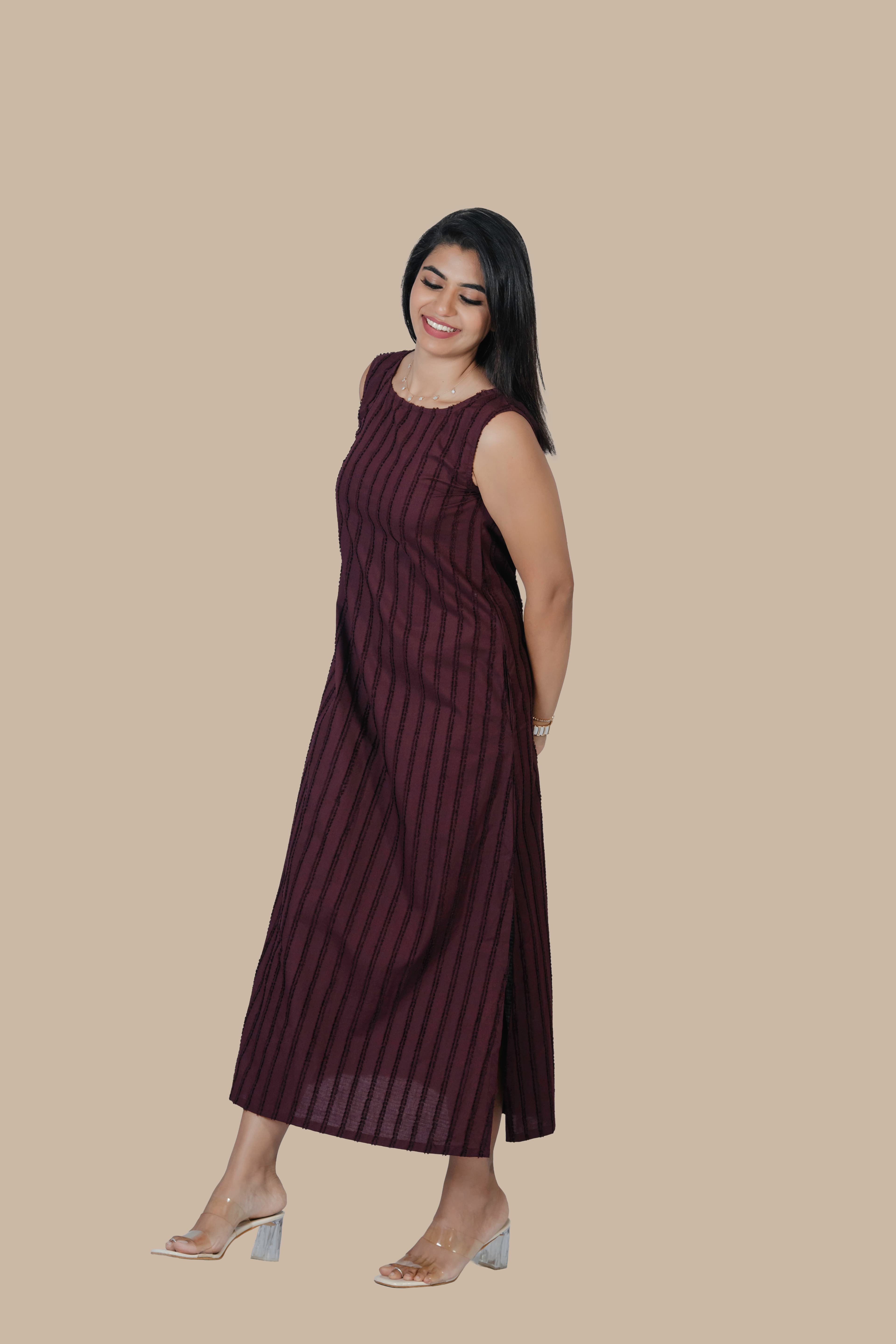 Breezy Burgandy Dress