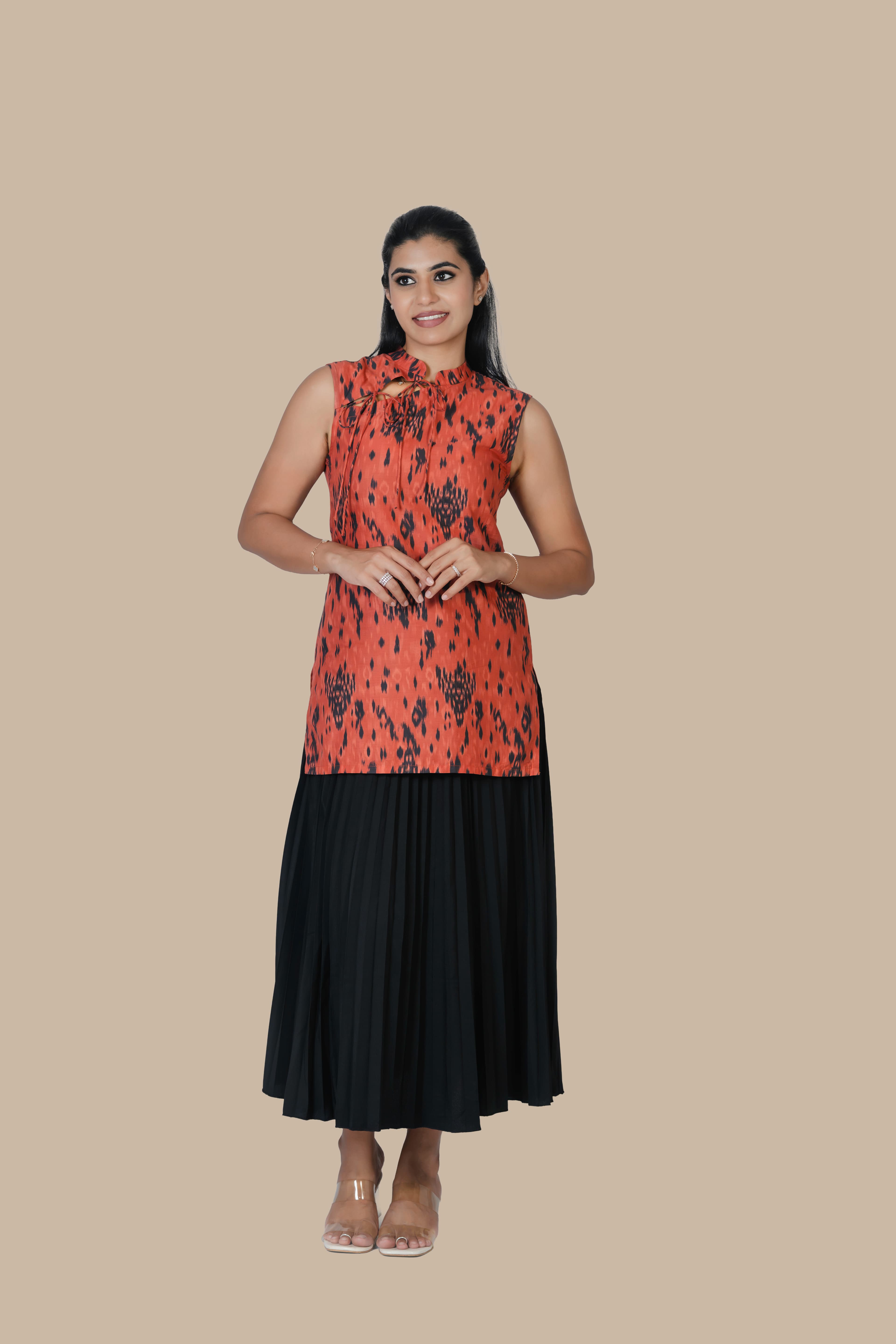 Rustic Tie Neck Top